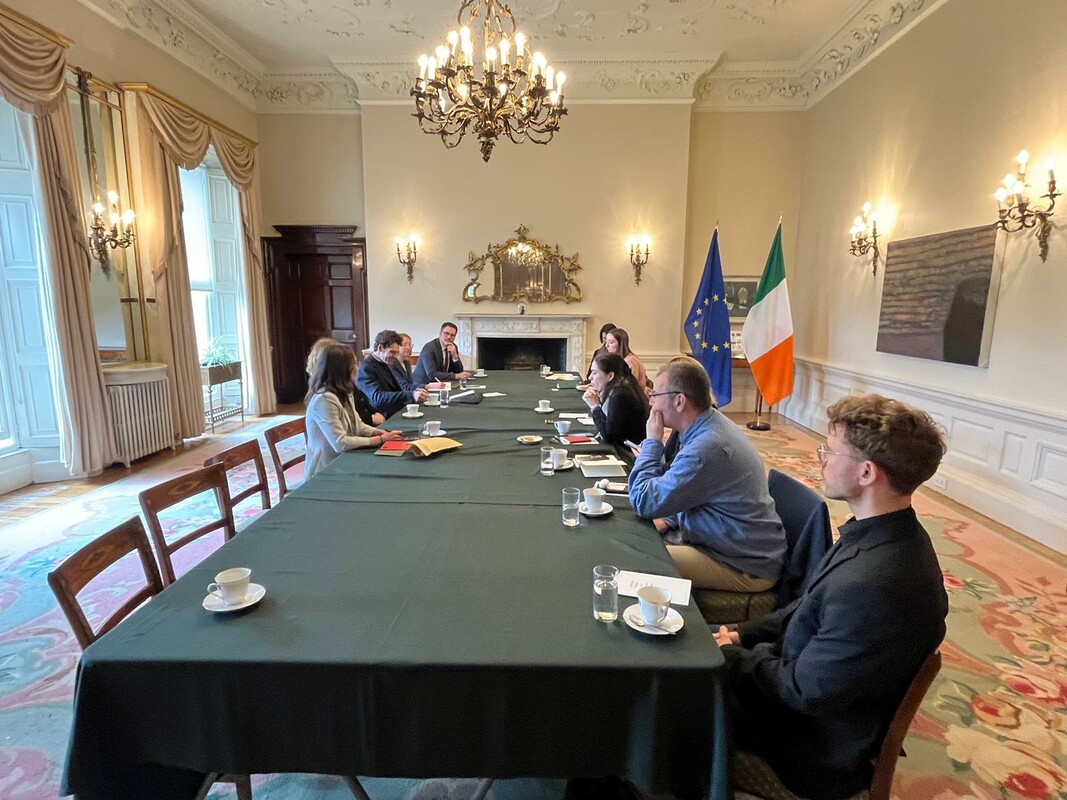 Discussion with Ieva Česnulaitytė, Alberto Alemanno, Jane Suiter and Cathal O’Regan at the Irish Department of Foreign Affairs (DFA), Iveagh House
