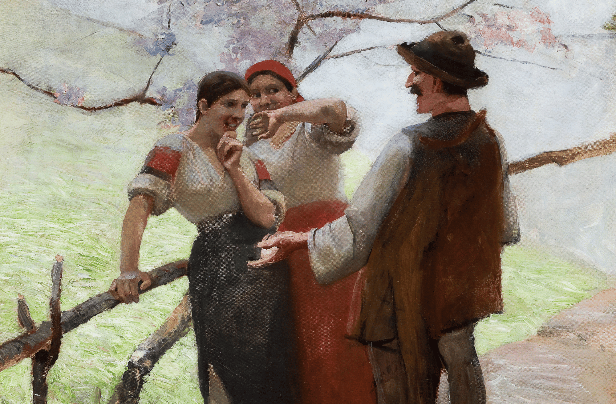 Wacław Szymanowski, Hutsuls in Conversation (1888)